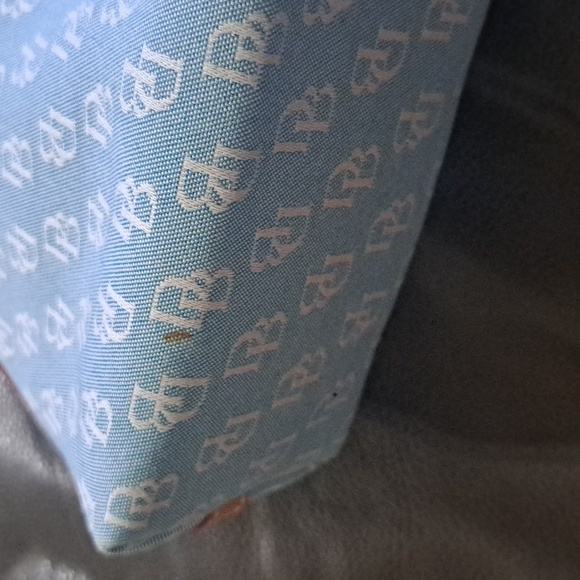 Dooney & Bourke Blue and White Monogram Shoulder Bag - Picture 2 of 3
